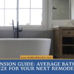 A modern bathroom featuring a white soaking tub and a rustic wood vanity with a black faucet.