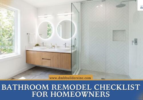 bathroom remodel checklist A bright, newly remodeled bathroom featuring a modern